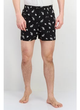 Men Solid Boxer, Black