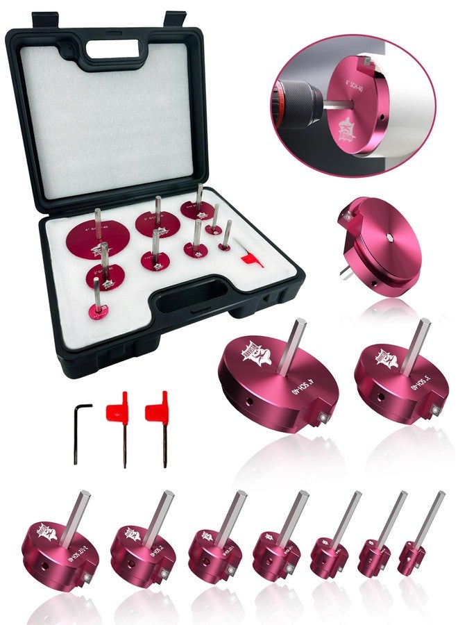 RESHARK 9 Pcs PVC Pipe Reamer Kit, PVC Fitting Saver Compatible with 1/2" Drills Includes 1/2'', 3/4'', 1'', 1-1/4'', 1-1/2'', 2'', 2-1/2'', 3'', 4'' for SCH40 - Image 1