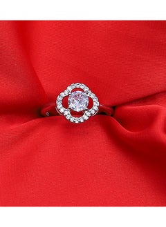 Soiree Zircon Ring Of Fluffy Women's Accessories-Silver