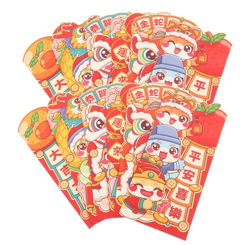 Cute Cartoon Red Envelopes For Chinese New Year Birthday Wedding Sturdy Hongbao Money Pockets - Image 2
