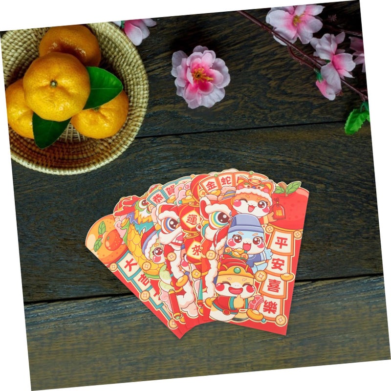 Cute Cartoon Red Envelopes For Chinese New Year Birthday Wedding Sturdy Hongbao Money Pockets - Image 5