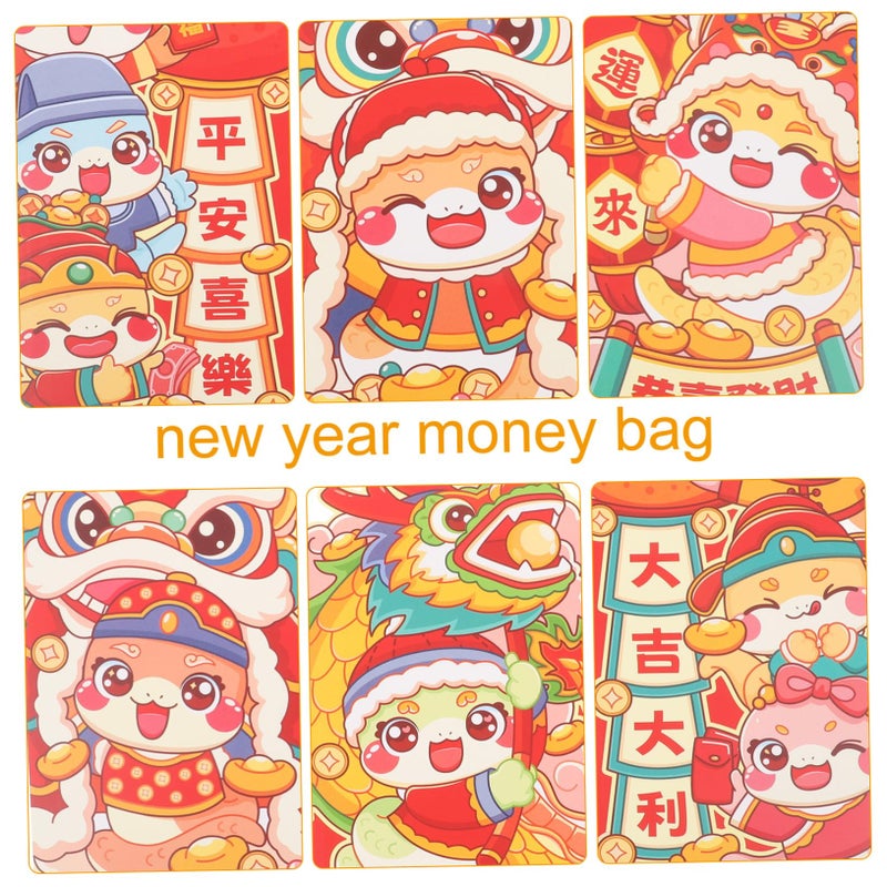 Cute Cartoon Red Envelopes For Chinese New Year Birthday Wedding Sturdy Hongbao Money Pockets - Image 4