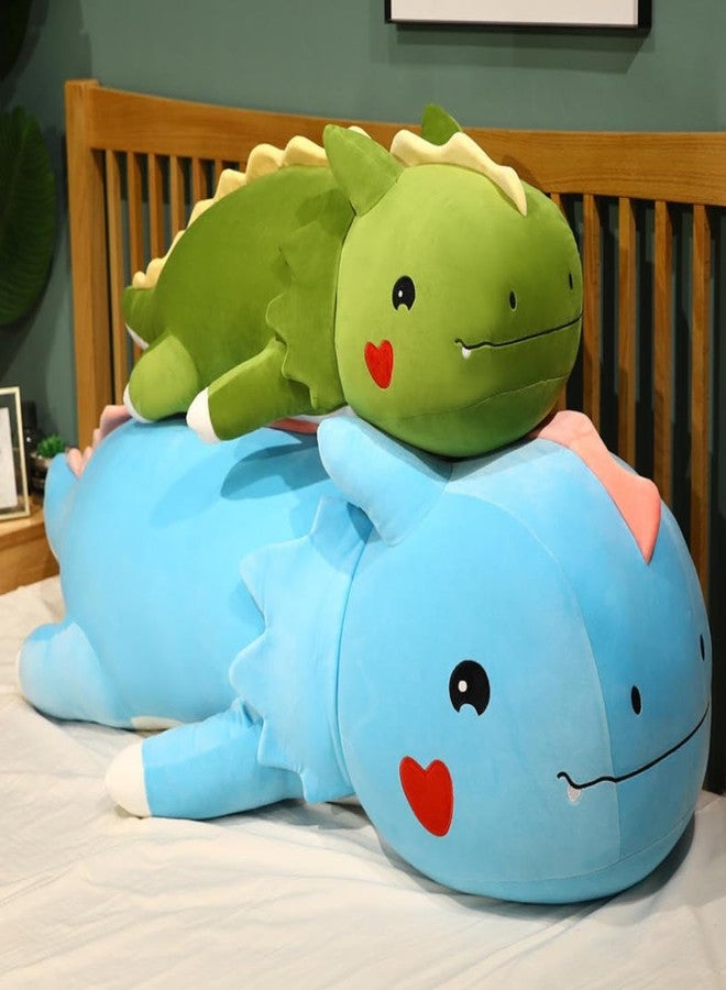 TechMax Solution Lovely Dinosaur Pillow Mini Plush Toy Soft Green Stuffed Animal Cushion for Kids, Cute Cartoon Gift - Image 2