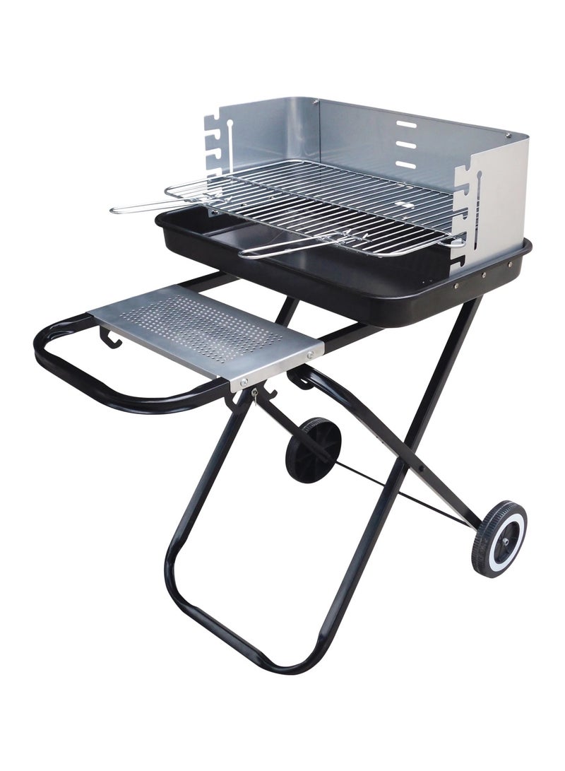 DubaiGallery Portable BBQ Stand Set with Lid, Grill & Wheels – Lightweight Charcoal Barbecue Grill with Lid, Easy to Assemble Indoor and Outdoor Grill Perfect for Camping & Tailgating - Image 2