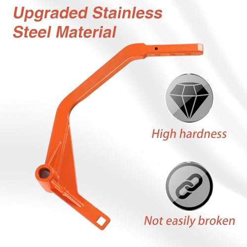 KPALAG Upgraded Stainless Steel Cast Gear Shift Shifter Lever Compatible with Polaris Ranger 1000 20182021 Polaris Pro XD 20192020 Replace 5634266589 5633821589 Orange - Image 3