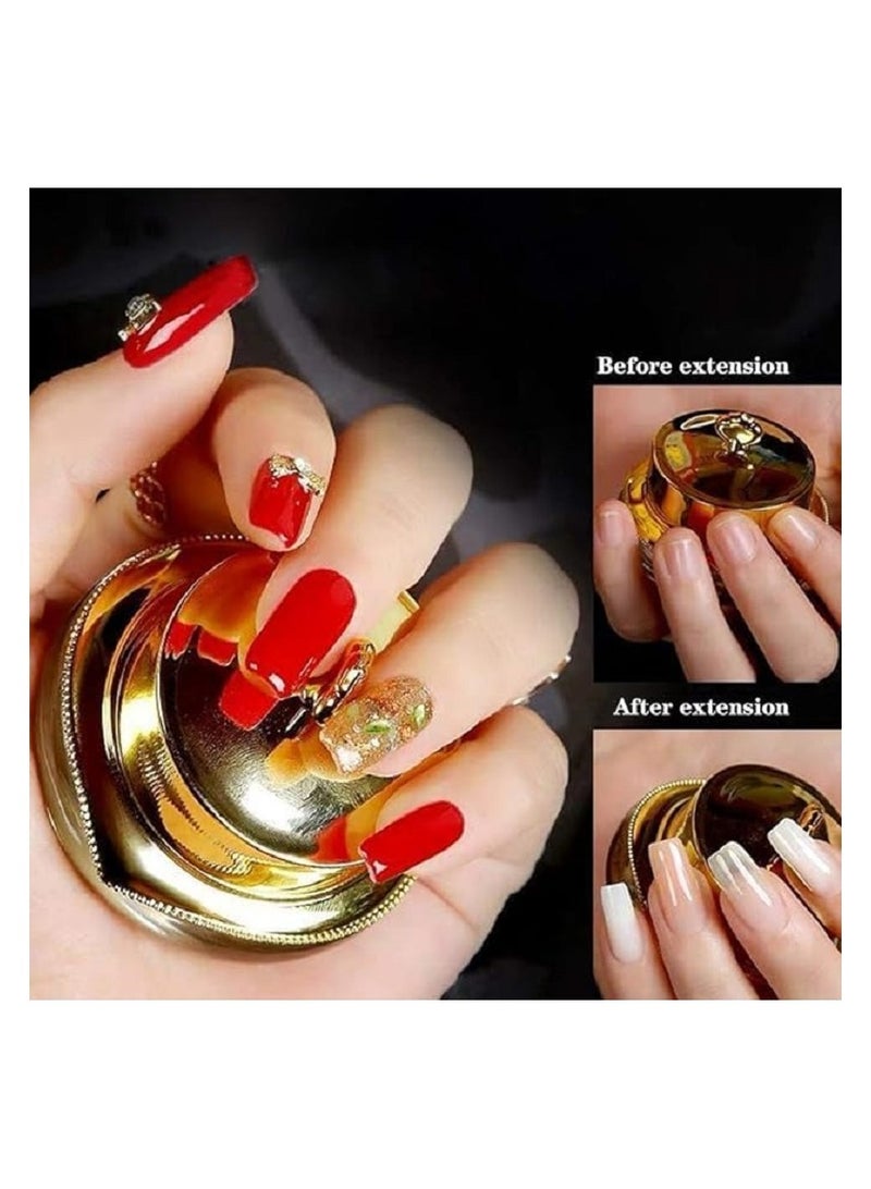 أظافر يد شفافة في عبوة من 100 قطعة، تغطية كاملة - 10 مقاسات - Image 2