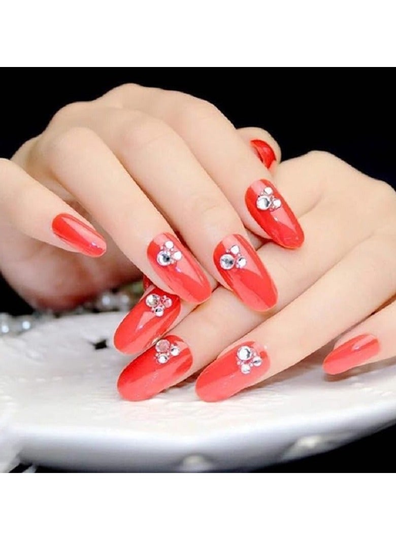 أظافر يد شفافة في عبوة من 100 قطعة، تغطية كاملة - 10 مقاسات - Image 5