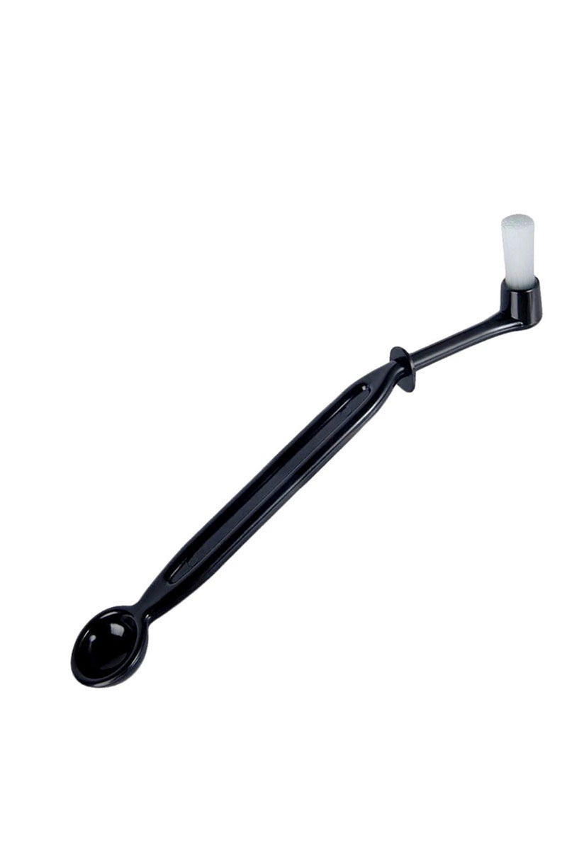 فرشاة تنظيف ماكينة القهوة من لونج ليسيف مع ملعقة، 2 في 1، بديل لفرشاة ماكينة الإسبريسو باريستا