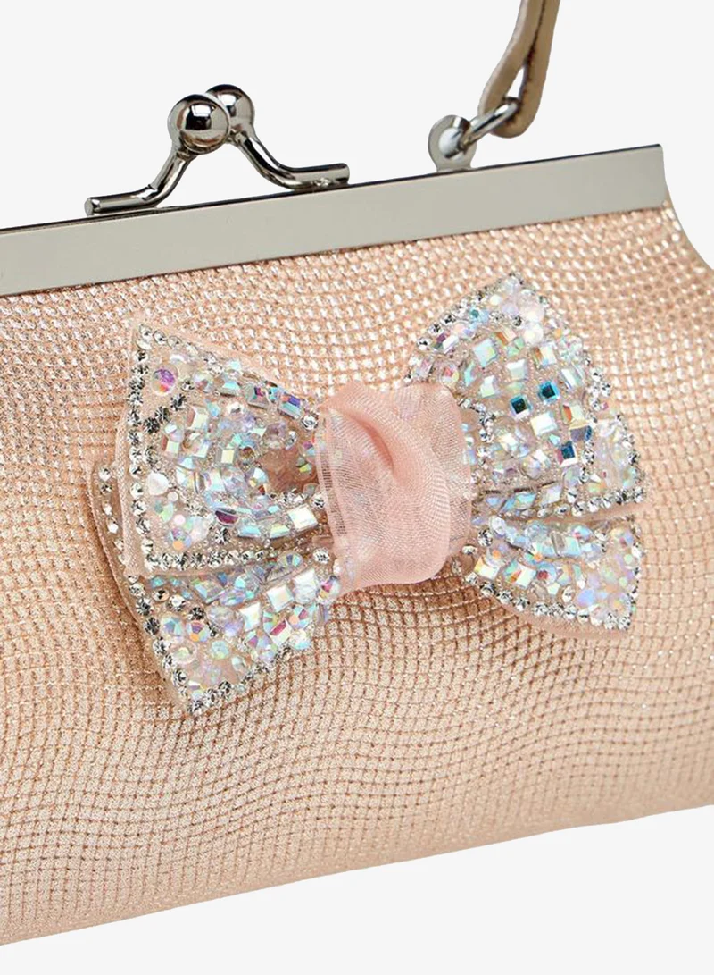 Celeste PINK Handbag with Embellished Bow for Women | Best Price UAE