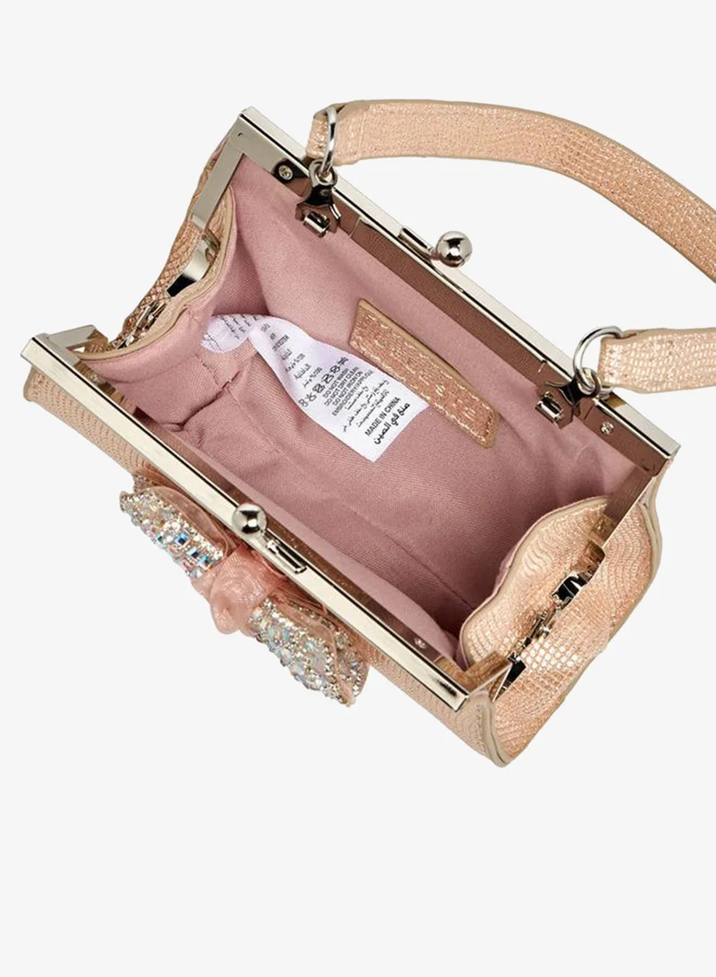 Celeste PINK Handbag with Embellished Bow for Women | Best Price UAE
