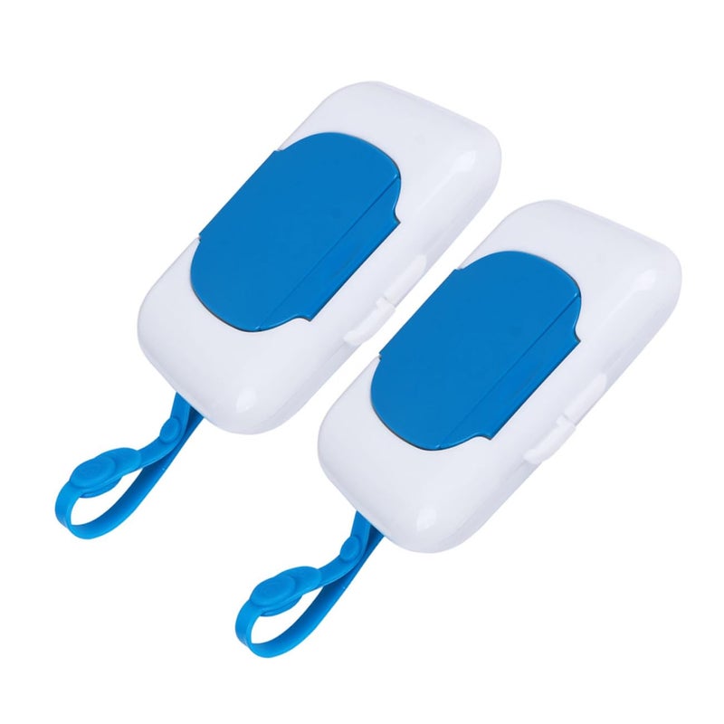 Refillable Portable Baby Wipe Holder Case for Travel and Diaper Bags 2 Pack - Image 2