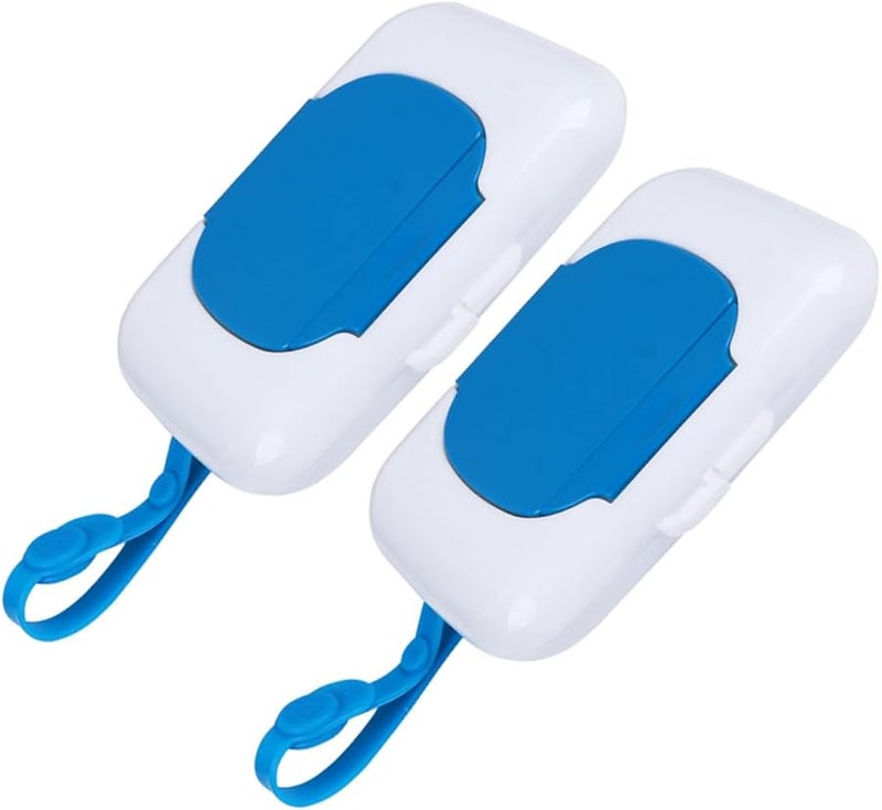 Refillable Portable Baby Wipe Holder Case for Travel and Diaper Bags 2 Pack - Image 1