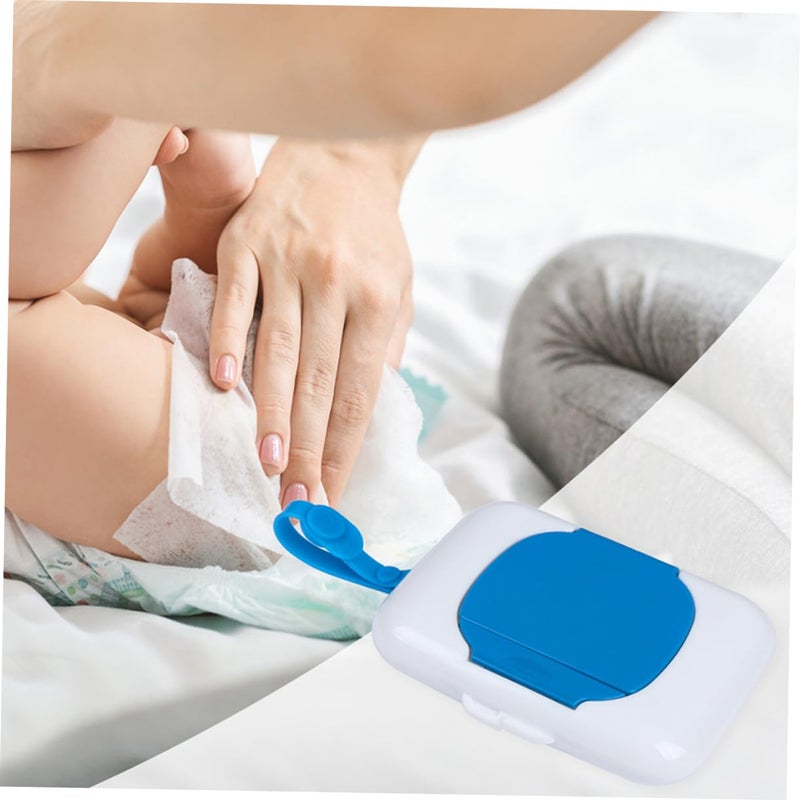 Refillable Portable Baby Wipe Holder Case for Travel and Diaper Bags 2 Pack - Image 3