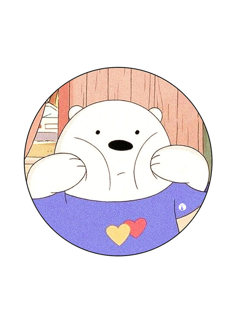 RKN We Bare Bears Round Mouse Pad Multicolour