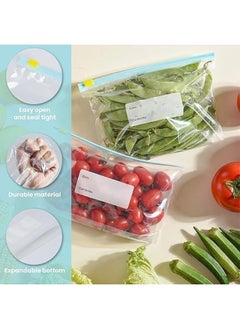 Generic 20 Pieces Fresh Food Sealed Packaging Bags, Self-Sealing Household Plastic Bags, Special Sub-Packaging Bags for Refrigerator Storage and Freezing, 20 x 10 + 4cm  - Image 5