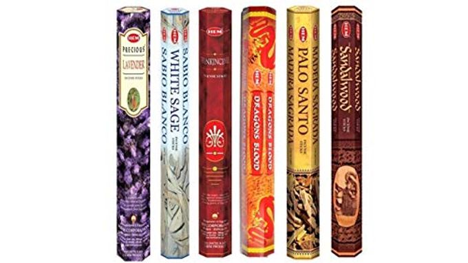 HEM Incense Sticks  6 Fragrances (Lavender, White Sage, Frankincense, Dragons Blood, Palo Santo & Sandalwood) | 120 Sticks | Natural Aromatherapy for Meditation, Relaxation & Home Fragrance - Image 4