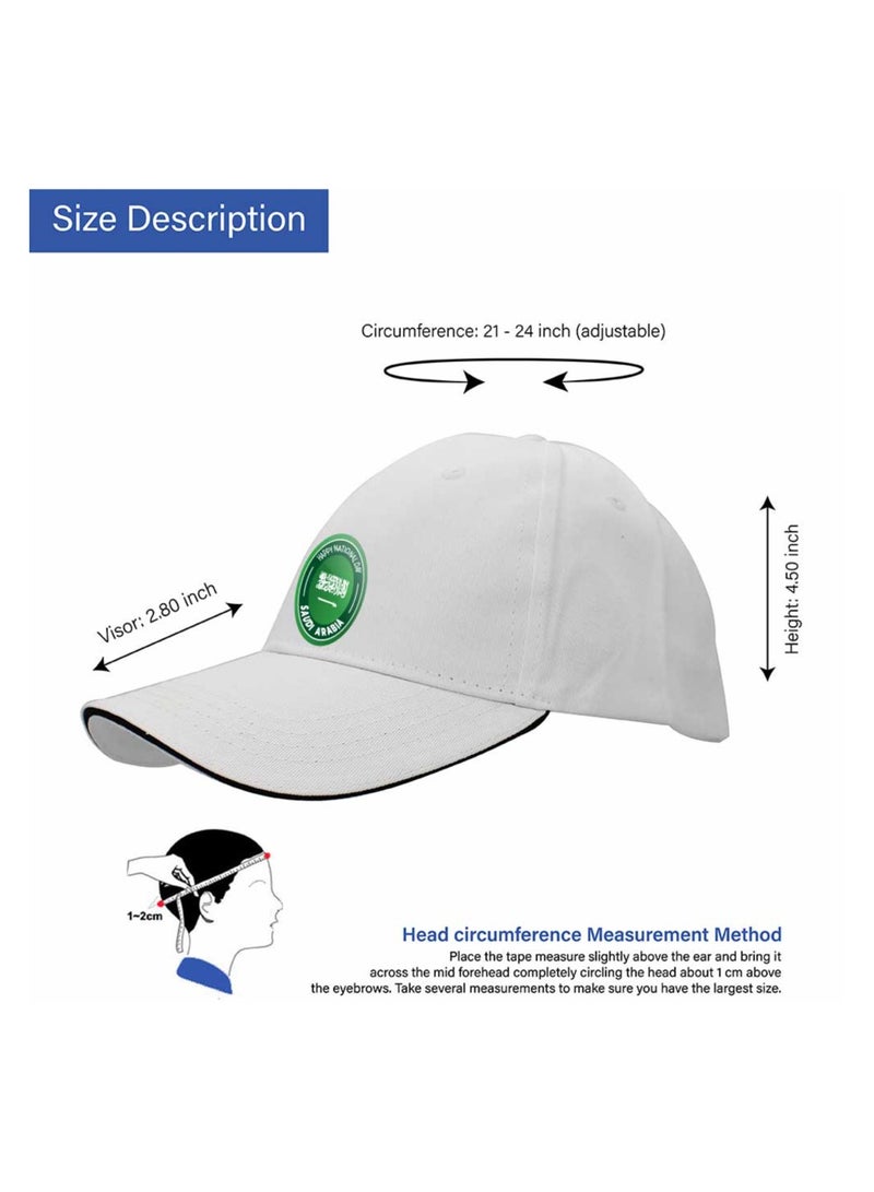 قبعة بيسبول لليوم الوطني السعودي للرجال والنساء بإبزيم معدني قابل للتعديل للإغلاق - مثالية للاحتفال باليوم الوطني - إكسسوار رائع للمناسبات الرياضية - Image 5