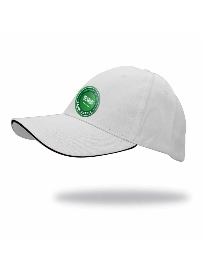 قبعة بيسبول لليوم الوطني السعودي للرجال والنساء بإبزيم معدني قابل للتعديل للإغلاق - مثالية للاحتفال باليوم الوطني - إكسسوار رائع للمناسبات الرياضية - Image 1