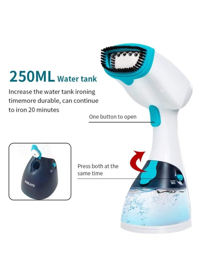 سوكاني مكواه بخار محمولة 1200 وات (أزرق) - Image 2