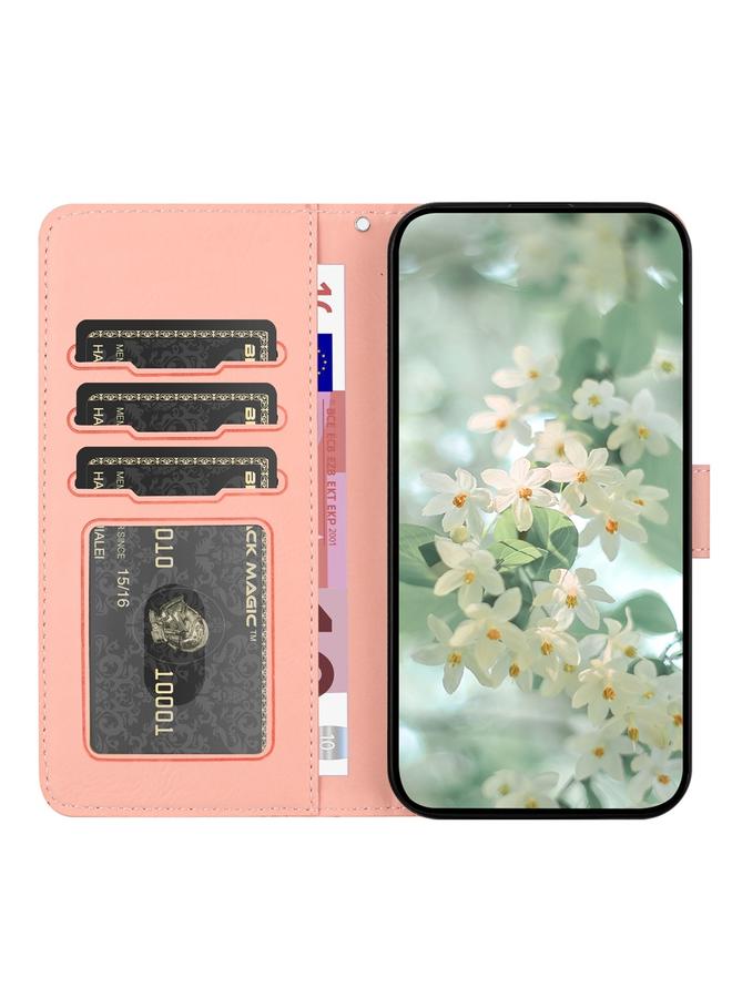 Zaboon Case For iPhone 11 Pro Floral Embossed Pattern Leather Phone Case - Image 3