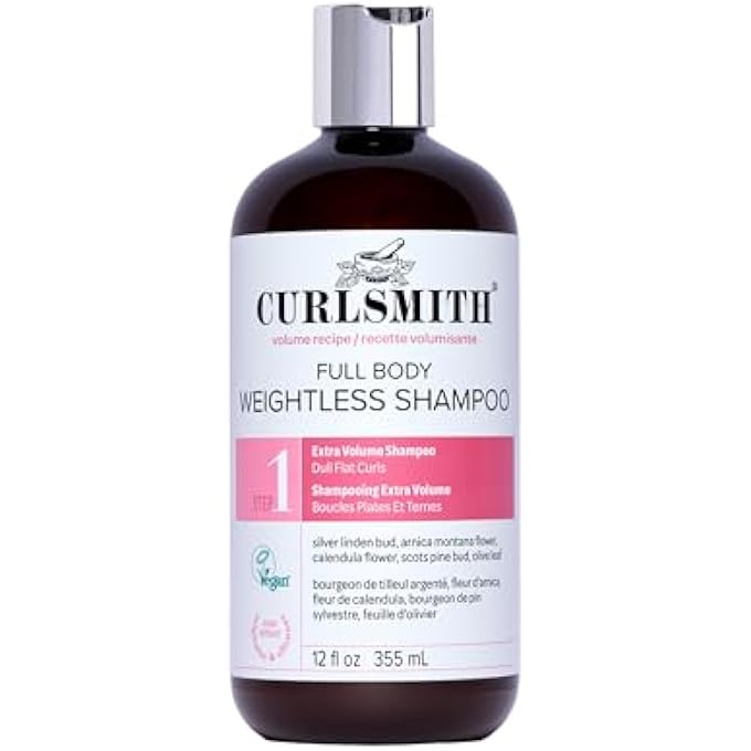 CURLSMITH - FULL BODY WEIGHTLESS CLEANSER, VOLUMIZING SHAMPOO FOR WAVY, CURLY OR COILY HAIR, VEGAN (355ML/12FL OZ) - Image 2