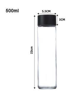 FUFU 6-Pack 500ml glass Juice Bottles Reusable Water Bottles  - Image 3