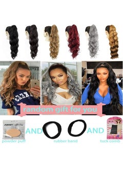 24 Inch Long Body Wave Ponytail hair Extension Synthetic Heat Resistant Wrap Around Drawstring Curly Wavy Ponytail Hairpieces for Women (4#) - pzsku/Z3EC2F9330B2E53724926Z/45/_/1682013056/cc6c910f-db30-4f19-9f3a-0d0ee522a840