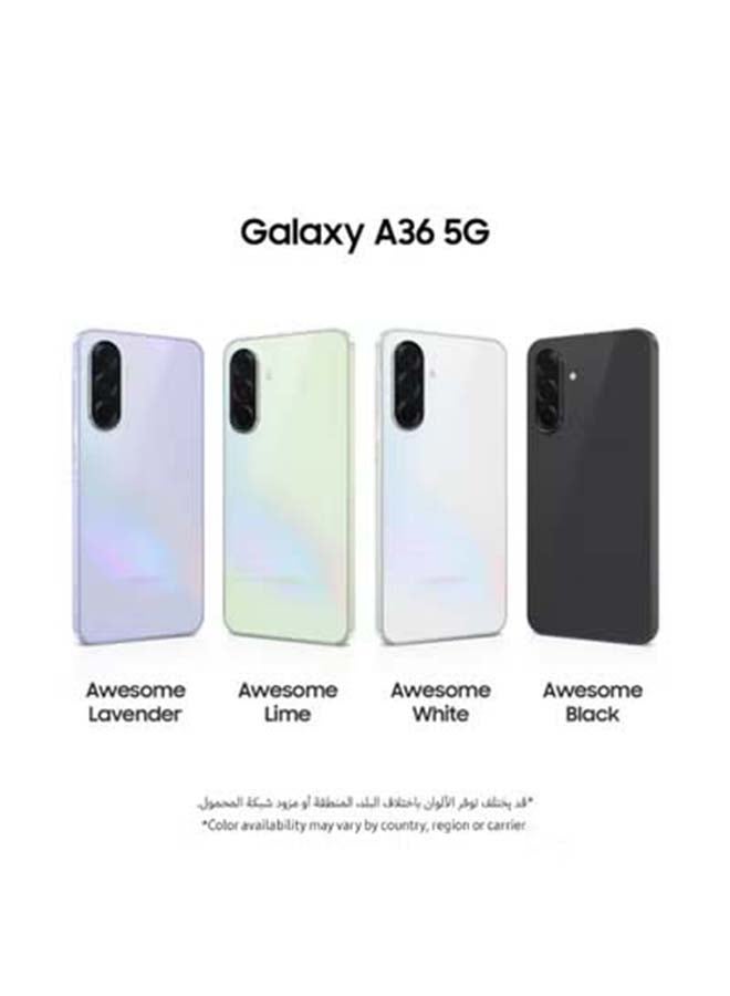 Samsung Galaxy A36 5G Dual SIM Awesome Black 6GB RAM 128GB - Middle East Version - Image 3