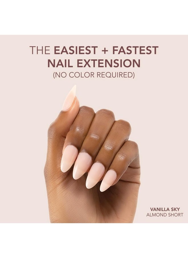 KIARA SKY - Professional Nails *New* Cover Gelly Tip Case Soft Gel Nail Extensions (Short Almond - Vanilla Sky) - Image 1