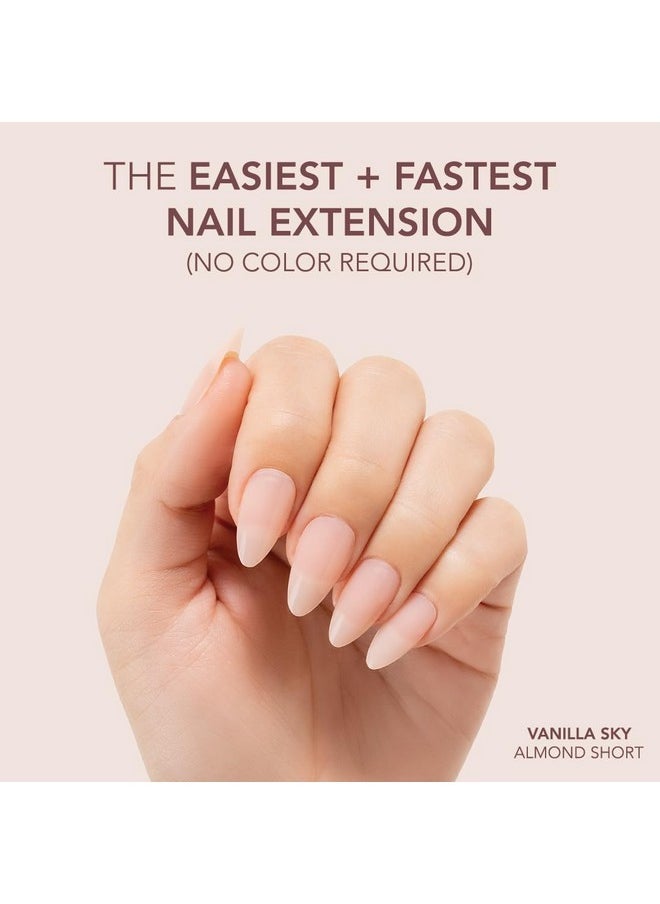 KIARA SKY - Professional Nails *New* Cover Gelly Tip Case Soft Gel Nail Extensions (Short Almond - Vanilla Sky) - Image 1