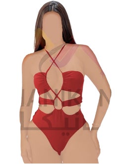 MANIKAN One-Piece Bodysuit with Bold Cutouts and Crisscross Straps  - Image 1