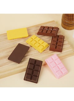 Generic Simulation Chocolate Fake Food Toy PVC Simulation Snacks Key Chain Valentine's Day Small Gift Bag Pendant-Color:Light Brown Chocolate-no Deduction-Size:If You Need To Add A Keychain, Click On The Bottom Button Changing Option  - Image 3