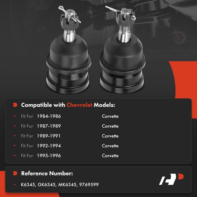 A-Premium Control Arm Ball Joint Kit for Chevrolet Corvette 1984-1996 - Image 2