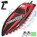 VOLANTEXRC RC Boat 20MPH Fast Remote Control Boat for Adults 24Ghz Toy Boat for Pools and Lake with 2 Rechargeable Batteries Toys Gifts for Adults Red - Image 4