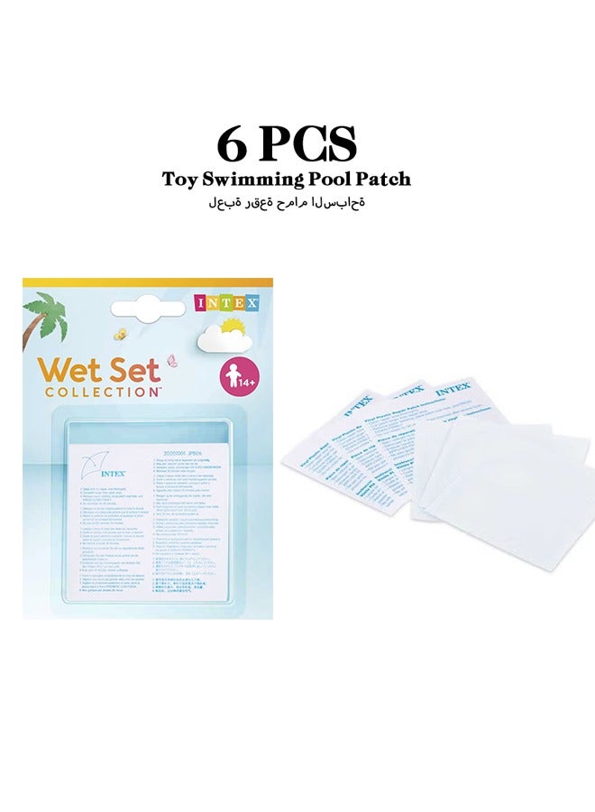 Realfrog 6 x Stick On Patches Suitable For Sealing Holes In Portable Vinyl Swimming Pool ‎6.99x6.99x0.1cm - Image 1