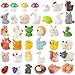 DTOFOOT 56 Pcs Mini Resin Animals Tiny Farm Animals Resin Ducks Cats Turtles Frogs Mini Animals Figures to Hide Mini for Fairy Garden Accessories House Decor Aquarium Ornaments - Image 3