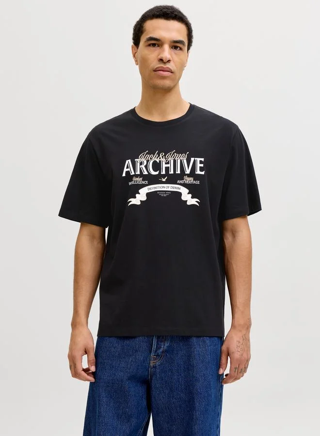 JACK & JONES Graphic Crew Neck T-Shirt