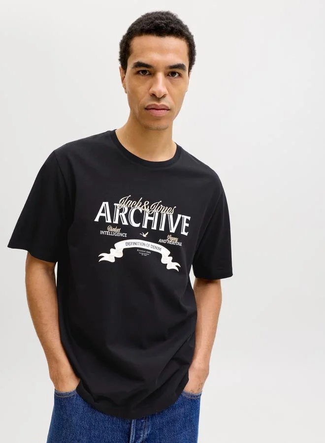 JACK & JONES Graphic Crew Neck T-Shirt
