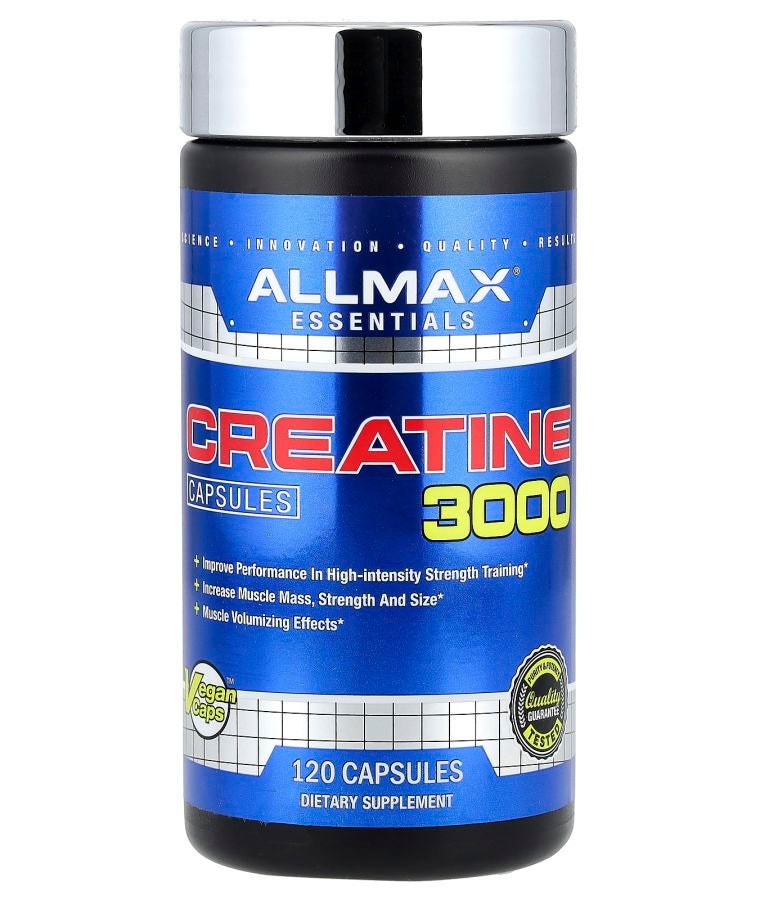 Allmax Creatine 3000 120 Veggie Caps  (750 mg per Capsule)