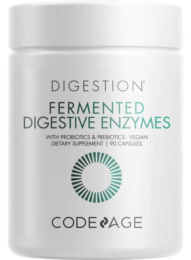 Codeage Digestive Enzymes Supplement, 3-Month Supply, Gut Health Probiotics Vegan, Non-Gmo, 90 Capsules - Image 1