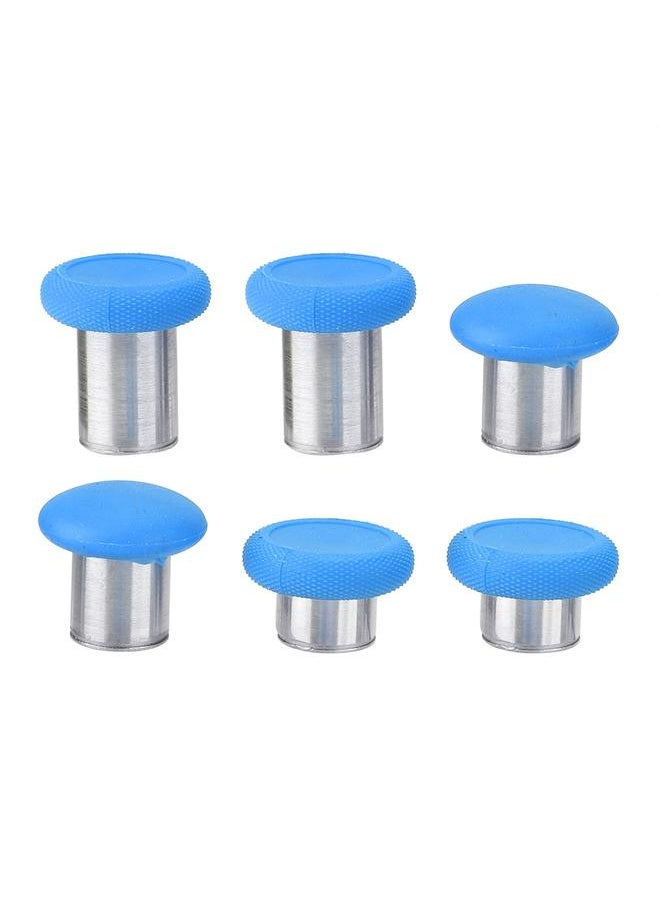 Thoraya 8PCS/Set Handle Buttons Replace Kit Controller Key for XBOX ONE ELITE/ PS4 / Switch Blue  - Image 4
