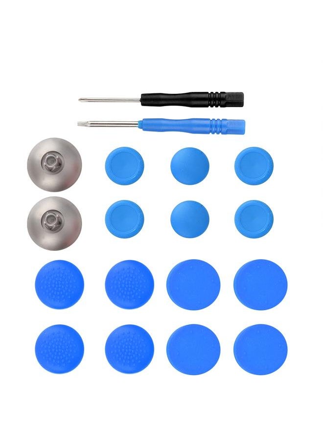Thoraya 8PCS/Set Handle Buttons Replace Kit Controller Key for XBOX ONE ELITE/ PS4 / Switch Blue  - Image 2