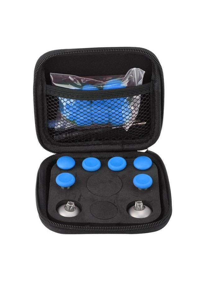 Thoraya 8PCS/Set Handle Buttons Replace Kit Controller Key for XBOX ONE ELITE/ PS4 / Switch Blue  - Image 1