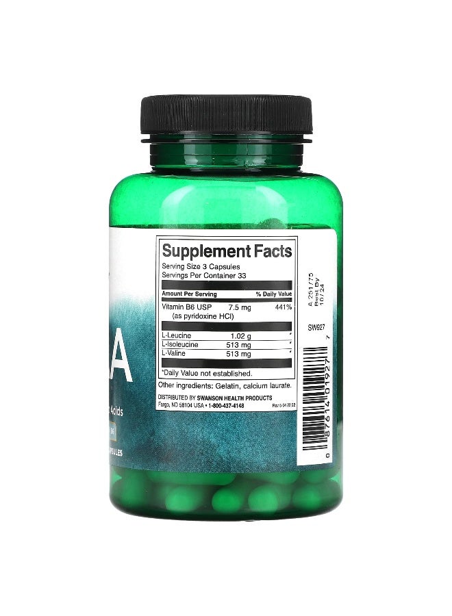 SWANSON سوانسون، BCAA، 100 كبسولة - Image 2