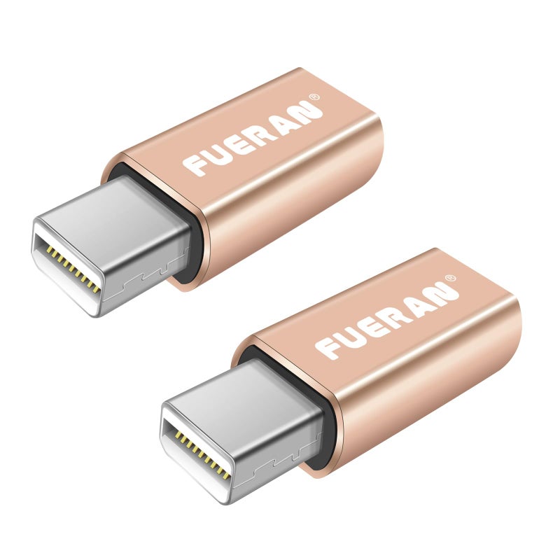 FUERAN Mini DP - DisplayPort Display Emulator EDID Emulator Plug (fit Headless 2560x1600@60Hz) Display Port Dummy Plug (Mini-DP-2P) - Image 1