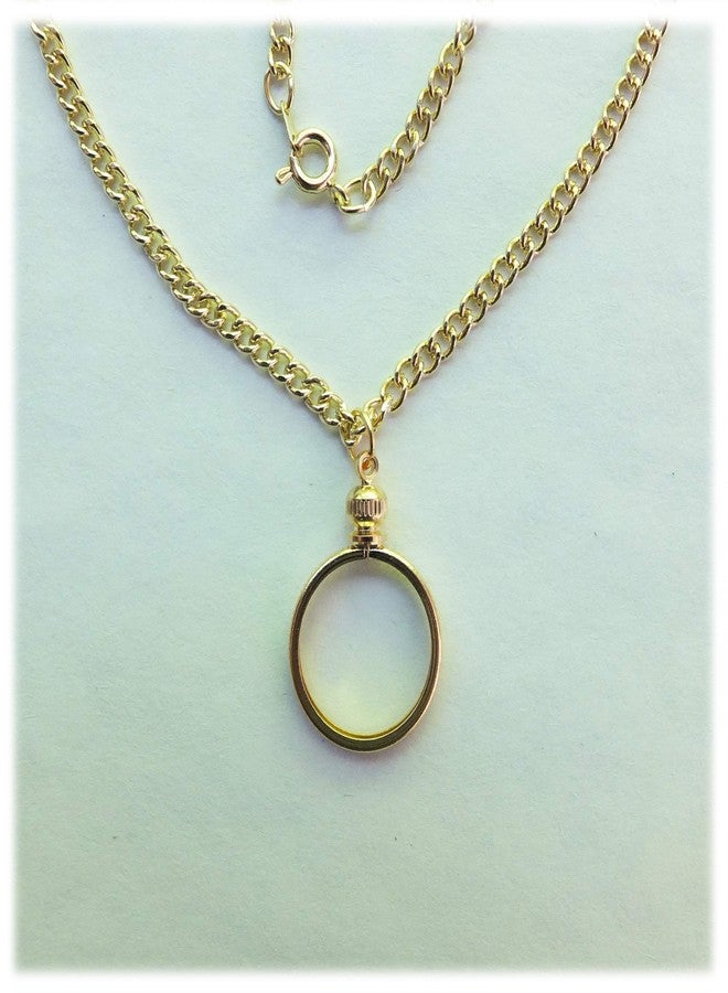 BeadExplosion Coin Holder Bezel Quarter USA 25 Cent Gold Plated Link Necklace 24" Chain Kit Parts - Image 5