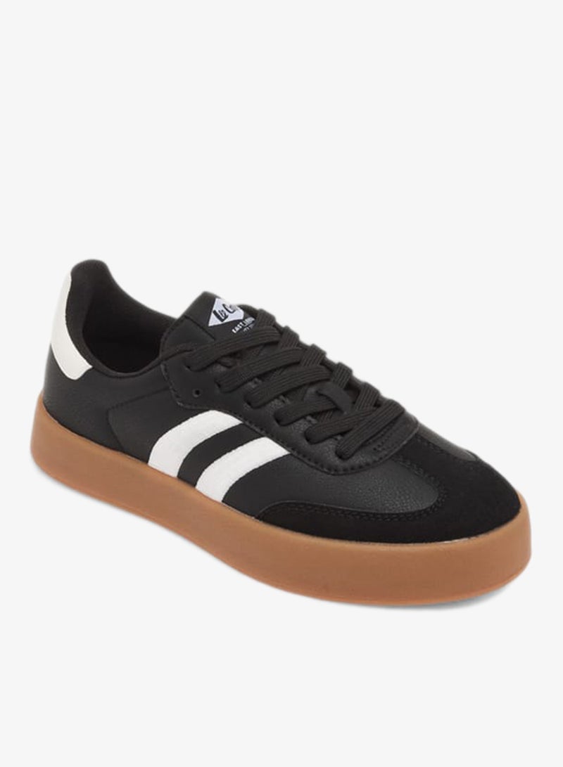 Lee Cooper Womens Panelled Ankle Sneakers With Lace-Up Closure - Image 1