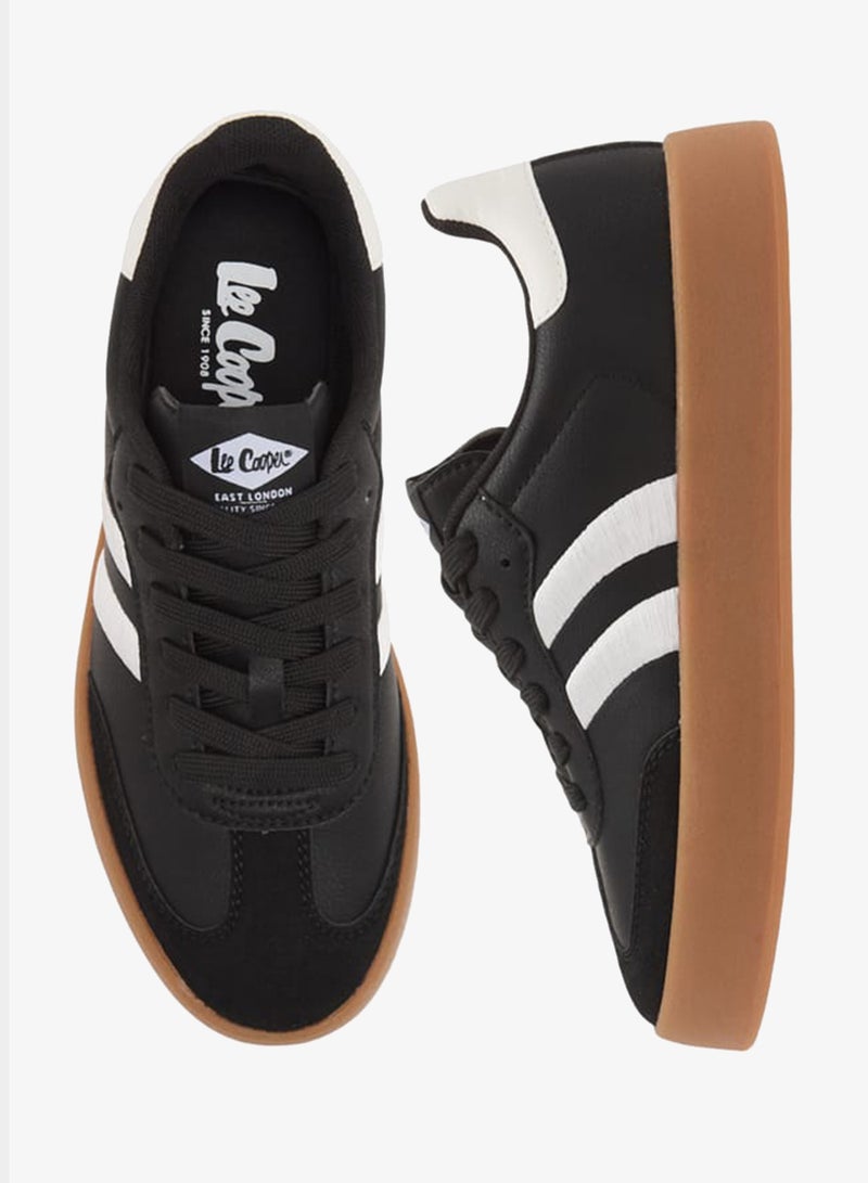 Lee Cooper Womens Panelled Ankle Sneakers With Lace-Up Closure - Image 2