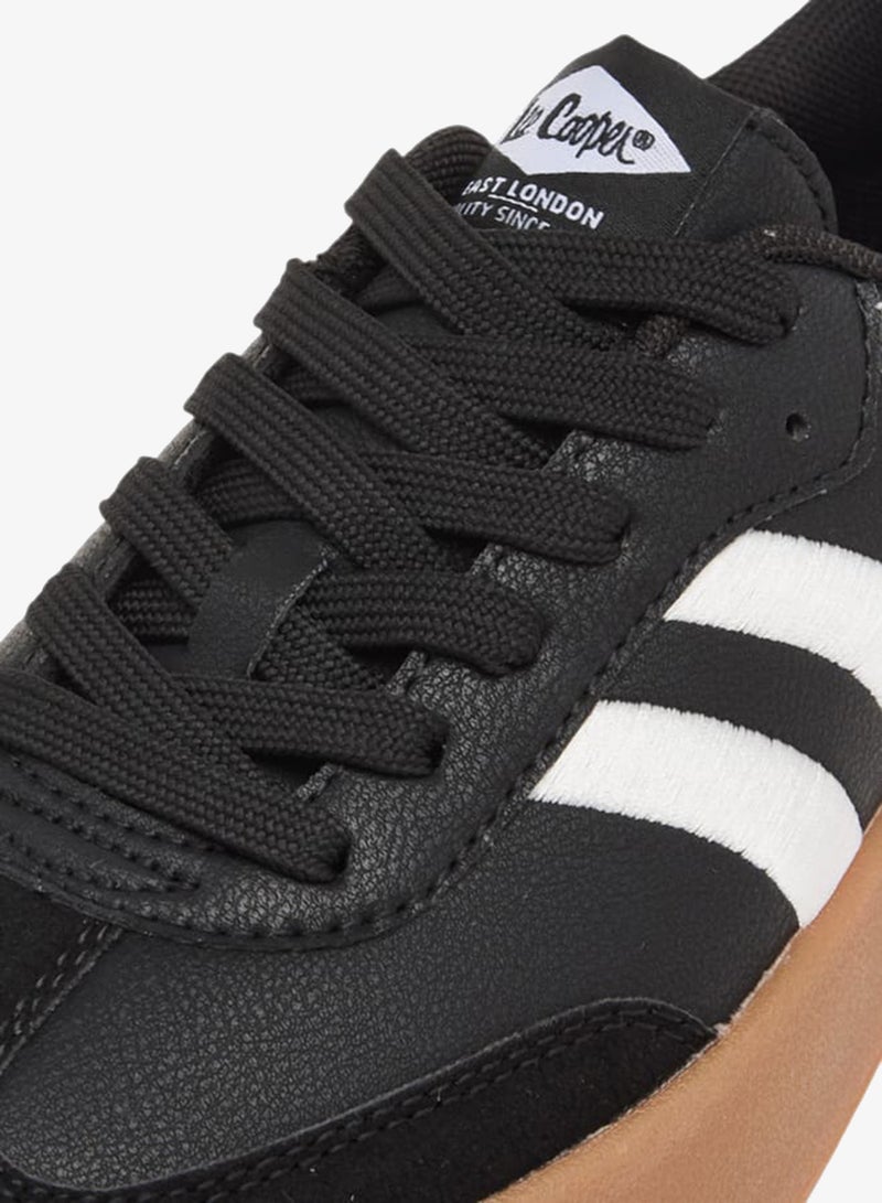 Lee Cooper Womens Panelled Ankle Sneakers With Lace-Up Closure - Image 3