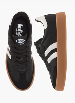 Lee Cooper Womens Panelled Ankle Sneakers With Lace-Up Closure  - Image 2